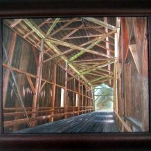 Inside Felton Covered Bridge