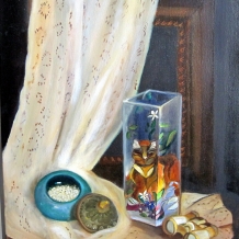 Still Life Lace Curtain