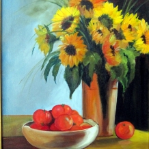 Sunflowers and Tomatoes