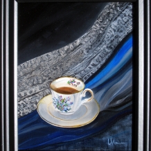 Tea, Lace, Silk, Linen