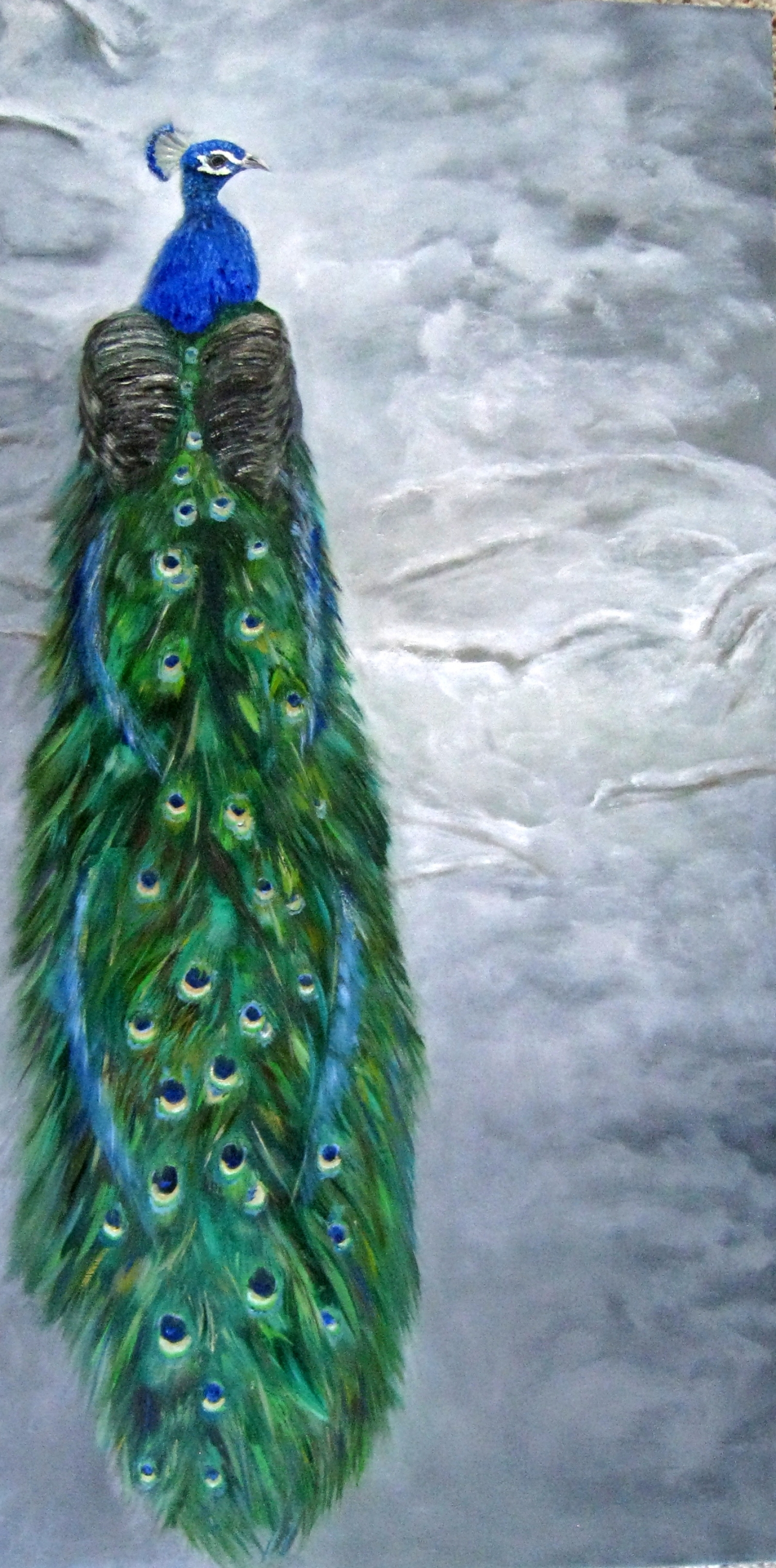 Peacock in Winter | Ladies Painting Fine Art